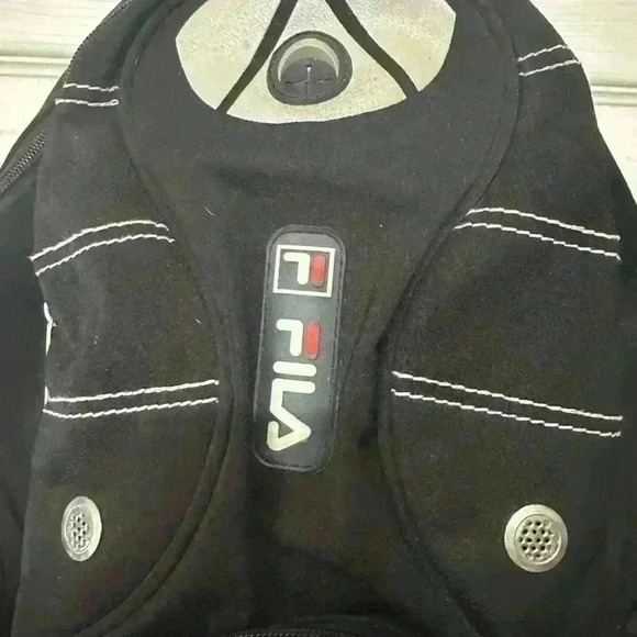 FILA Black Backpack with multiple compartments EUC Sports Travel College - Picture 2 of 5